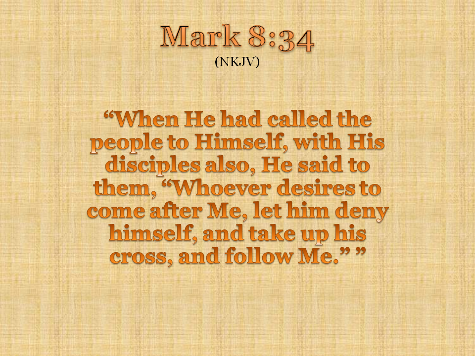 Mark 8:34