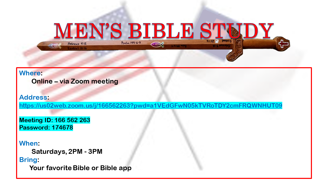 Men's Bible study